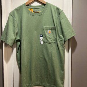 Carhartt Texas Men’s T-shirt Green Cotton Polyester Relaxed Fit - M - NWT